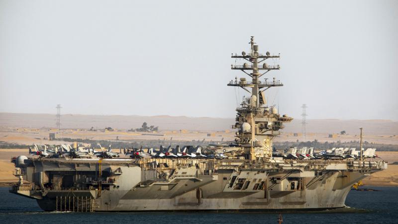 حاملة الطائرات الأميركية إيزنهاور دخلت مياه الخليج العربي