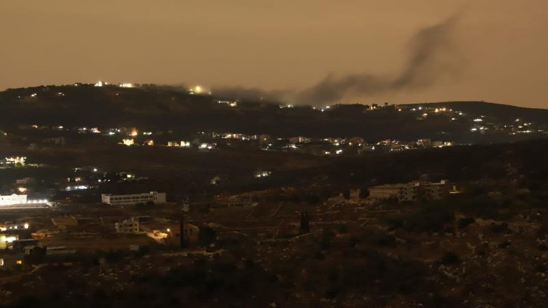 جانب من القصف الإسرائيلي على المناطق الحدودية في لبنان