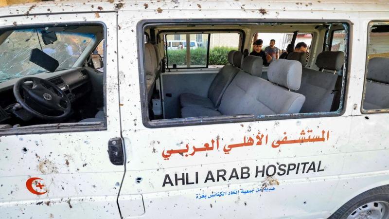 تعرض المستشفى الأهلي المعمداني لغارة إسرائيلية في 17 أكتوبر الماضي تسببت بمجزرة راح ضحيتها 471 فلسطينيًا