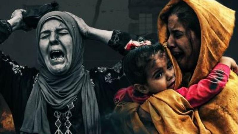 يُشكّل النساء والأطفال 67 % من شهداء العجوان الإسرائيلي على غزة