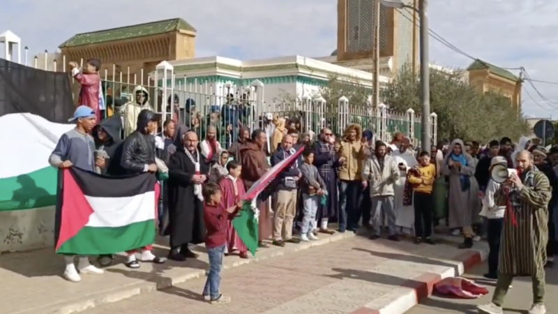  شارك آلاف المغاربة في وقفات احتجاجية تضامنًا مع فلسطين وقطاع غزة - إكس