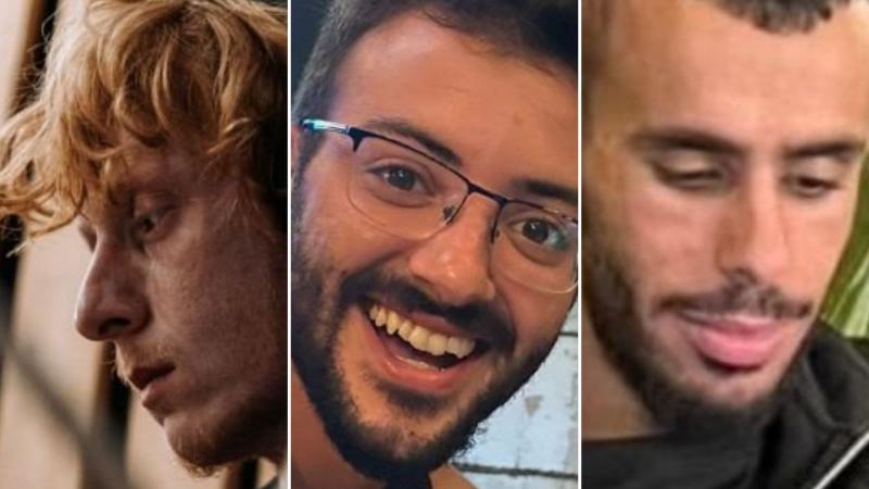 الأسرى الإسرائيليين الثلاث الذين قتلهم جيش الاحتلال