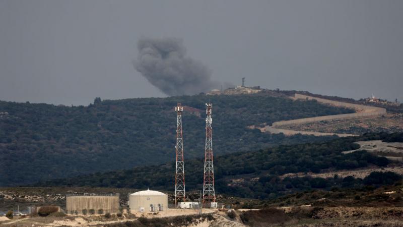 تعرض مركز عسكري للجيش اللبناني في منطقة النبي عويضة - العديسة لقصف إسرائيلي - غيتي