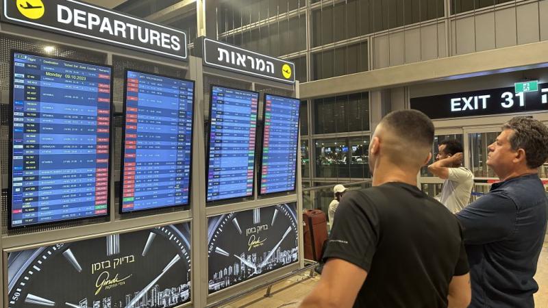 انخفضت رحلات الطيران من وإلى مطار بن غوريون الدولي في تل أبيب بنسبة 80% منذ عملية الطوفان الأقصى