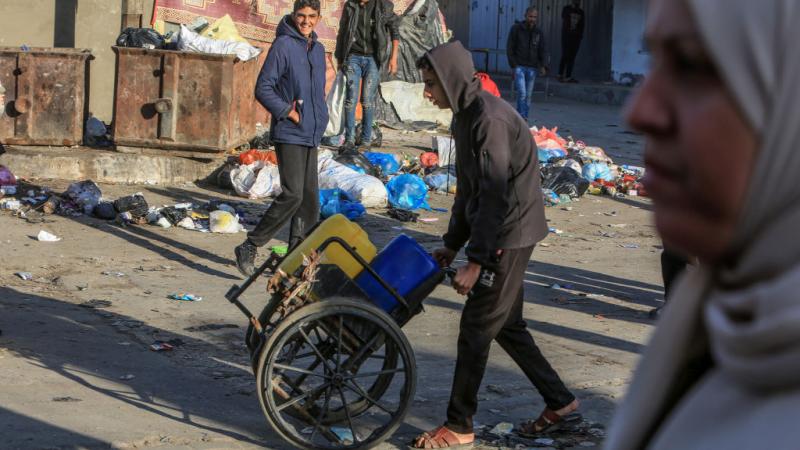  أدت أطنان النفايات في باحات وطرقات قطاع غزة إلى انتشار القوارض والحشرات المختلفة التي تهدد بكارثة صحية وبيئية - غيتي