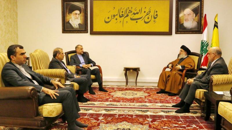 استقبل نصر الله عبد اللهيان في حضور السفير الإيراني لدى بيروت مجتبى أماني