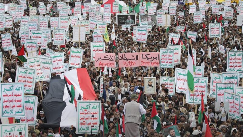 انطلقت أكثر من 150 مظاهرة في اليمن دعمًا للشعب الفلسطيني
