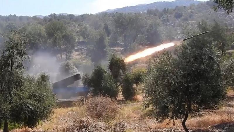 أطلق حزب الله عشرات صواريخ الكاتيوشا على الجولان- إكس