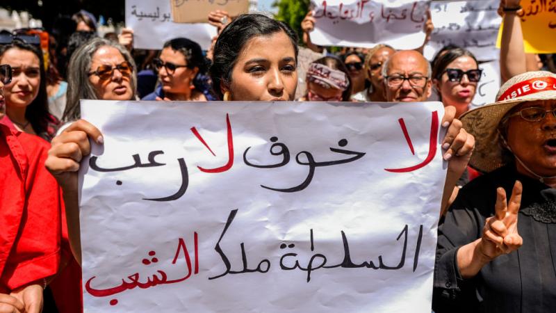 التحركات الرافضة للاعتقالات متواصلة في تونس - غيتي