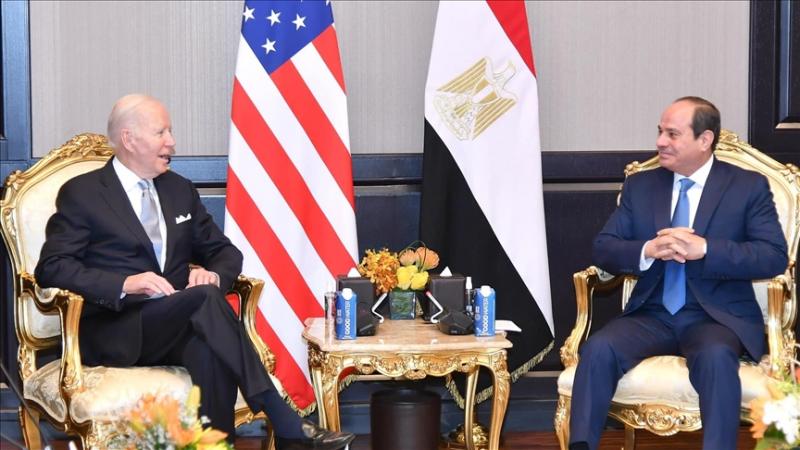  أعرب الرئيس الأميركي عن "بالغ تقديره للوساطة المصرية للتوصل لوقف إطلاق النار بغزة" - الأناضول